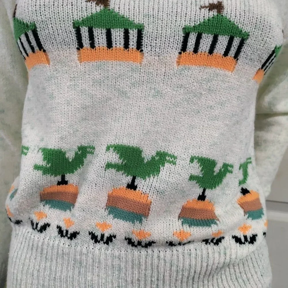 Vintage Majestic Knitwear V Neck Sweater M - Picture 7 of 13